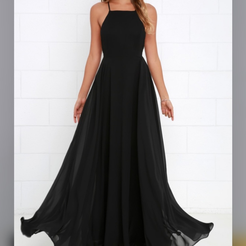 Lulu’s Black Backless Dress